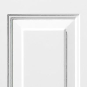 Porte avec panneaux embossés